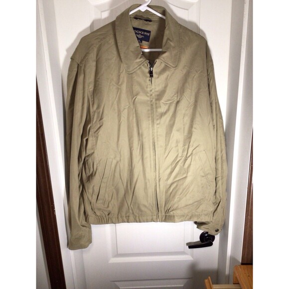 Vintage Dockers Stain Defender Windbreaker Bomber Jacket XL Men - Picture 1 of 16